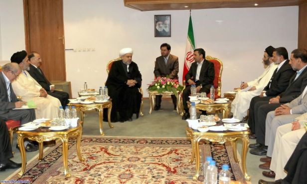 president AHMADINEJAD meets AZERBAIJANi Cleric